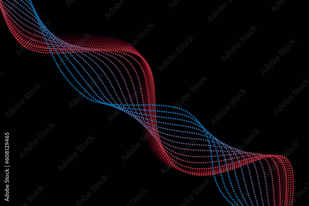 Poster colorful soft 3d halftone wave effect. simple gradient abstract background. suitable for landing pag