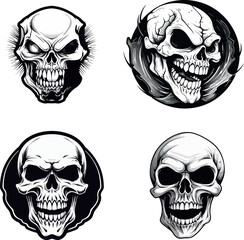 4 horror skull