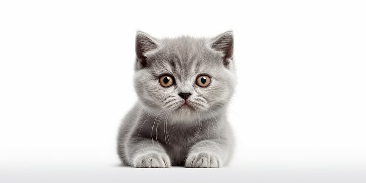 AI Generated. AI Generative. Photo realistic illustration of british blue grey cat face animal pet. Graphic Art Illustration