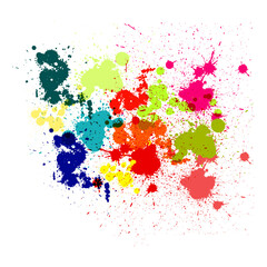 Fototapeta na wymiar vector colorful background design. illustration vector design.Colorful paint splatters