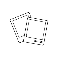 Illustration Polaroid line Icon