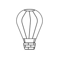 Illustration Air Ballon line Icon