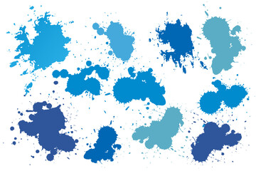 Bright watercolor stains