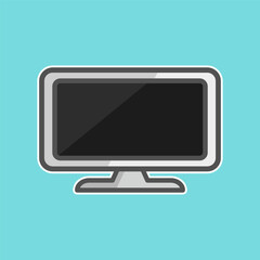 Monitor free icon vector on trendy design