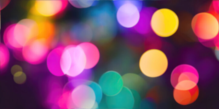 Blurred abstract generated background in bright glowing colors.
