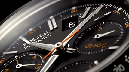 Fototapeta premium speedometer on black background