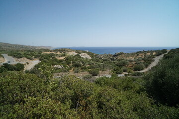 Fototapeta na wymiar crete, sea, water, summer, vacations, tripetra, greece 