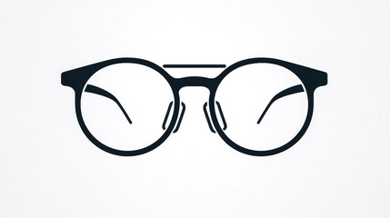 Eye Glasses icon illustration logo template, generative AI.