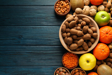 Different products, concept of grocery, ingredients for cooking