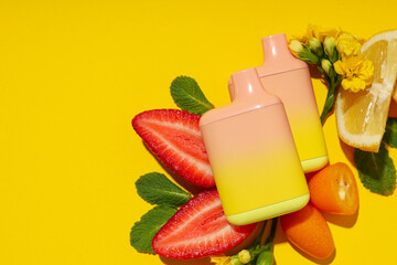 Smoking devices - electronic cigarette, concept of modern smoking