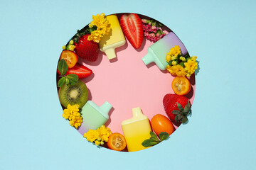 Smoking devices - electronic cigarette, concept of modern smoking