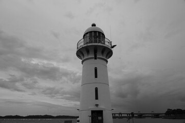 Raffles Marina Lighthouse in Singapore