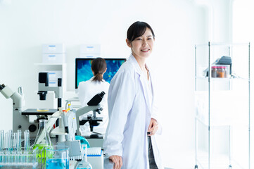 Portrait of Scientist standing in the Laboratory