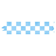 Blue White Checkboard Washi Tape