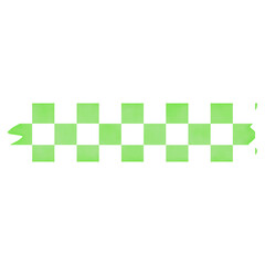 Green White Checkboard Washi Tape