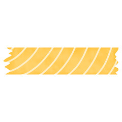 Yellow Washi Tape with White Curve Line