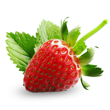 Strawberry transparent background strawberry png light strawberry with leaf