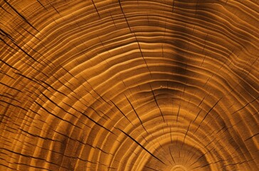 An extreme close-up of tree rings, wood grain texture, beautiful lighting,