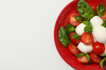 Concept of tasty Italian cuisine food - Caprese salad