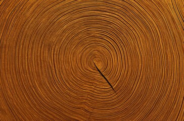 Photo of a tree ring pattern on wood, symbolizing growth and age. 