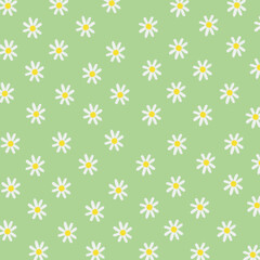 seamless pattern with daisies