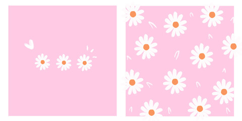 easter card with flowers