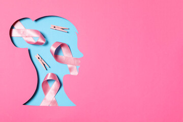 World Cancer day, concept of female cancer