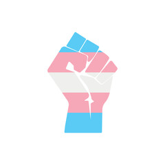 Raised fist sign. The concept of human rights symbol modern, simple, vector, icon for website design, mobile app, ui. Vector Illustration
