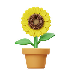 Sunflower 3D Icon