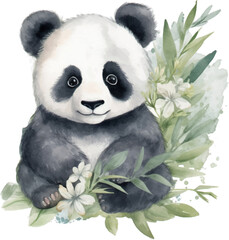 cute panda clipart neutral colors for kids easy drawing cute baby 