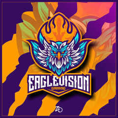 Fototapeta premium Eagle Layout Gaming Design Premium Esport Logo