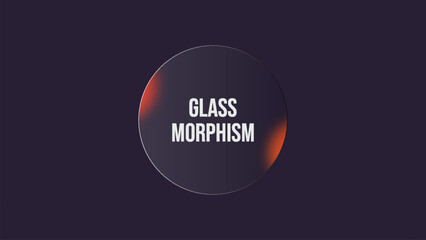 glass morphism effect with gradient color background