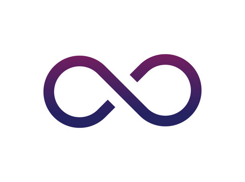 Infinity icon vector symbol illustration. infinity logo.	