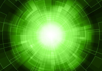 デジタルサイバーイメージ背景　緑