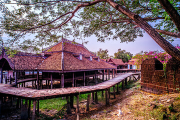 Asia climate disasters . Village after the drought