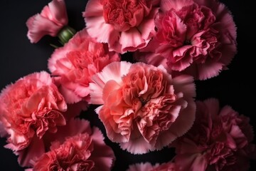 Mothers day background carnation bunch