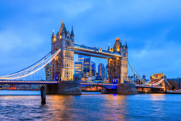 Obraz premium London, United Kingdom. Tower Bridge and skyline of London.