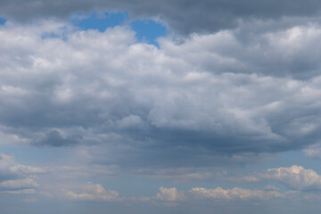 ciel d'orage très nuageux