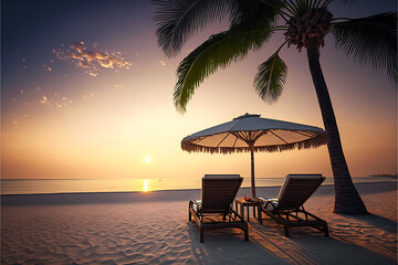  Beach and Sunset