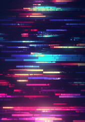VHS Heavy Glitch texture background, Colorful RGB horizontal lines