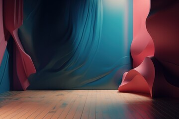 Abstract studio background, Generative ai