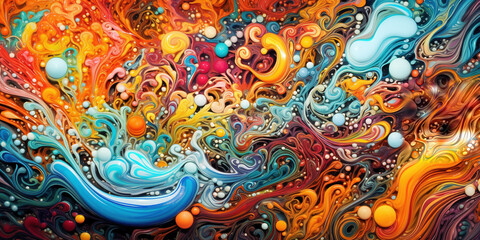 abstract liquid background, Generative AI