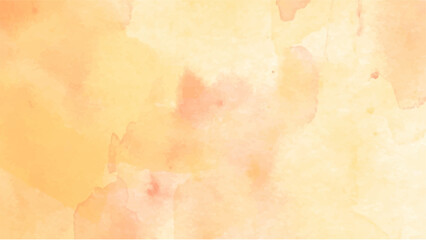 Abstract orange watercolor background.Hand painted watercolor. vector