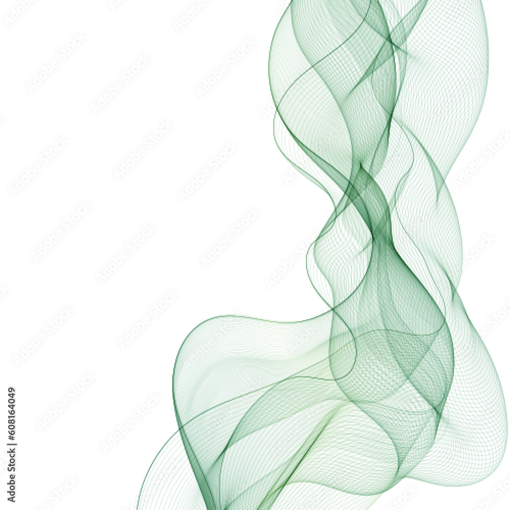 Aufkleber abstract vector background with smooth color wave. smoke wavy lines. eps 10