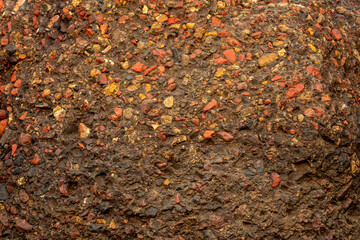 conglomerates rocks or colorful stone at panna national park india extensively mined for diamond