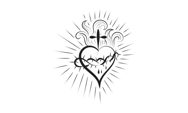 Sacred Heart Tattoo Images – Browse 3,549 Stock Photos, Vectors, and Video | Adobe Stock