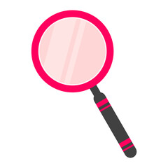 Searching and magnifying glass icon