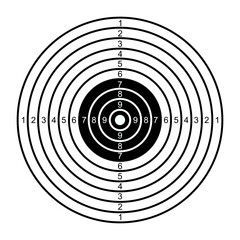 Shooting Target Icon For Logo And More
