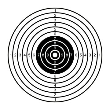 Shooting Target Icon For Logo And More