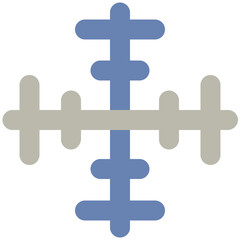 Eye catchy icon of ice flake 